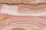 Polished Pink Opal Slab - Western Australia #152112-1